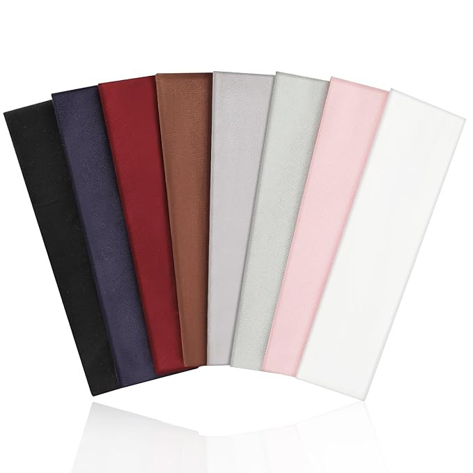 8 Pack Sport Headbands for Women, Elastic Soft Fabric Non-Slip Hair Bands Hair Warp for Daily Wor... | Amazon (US)