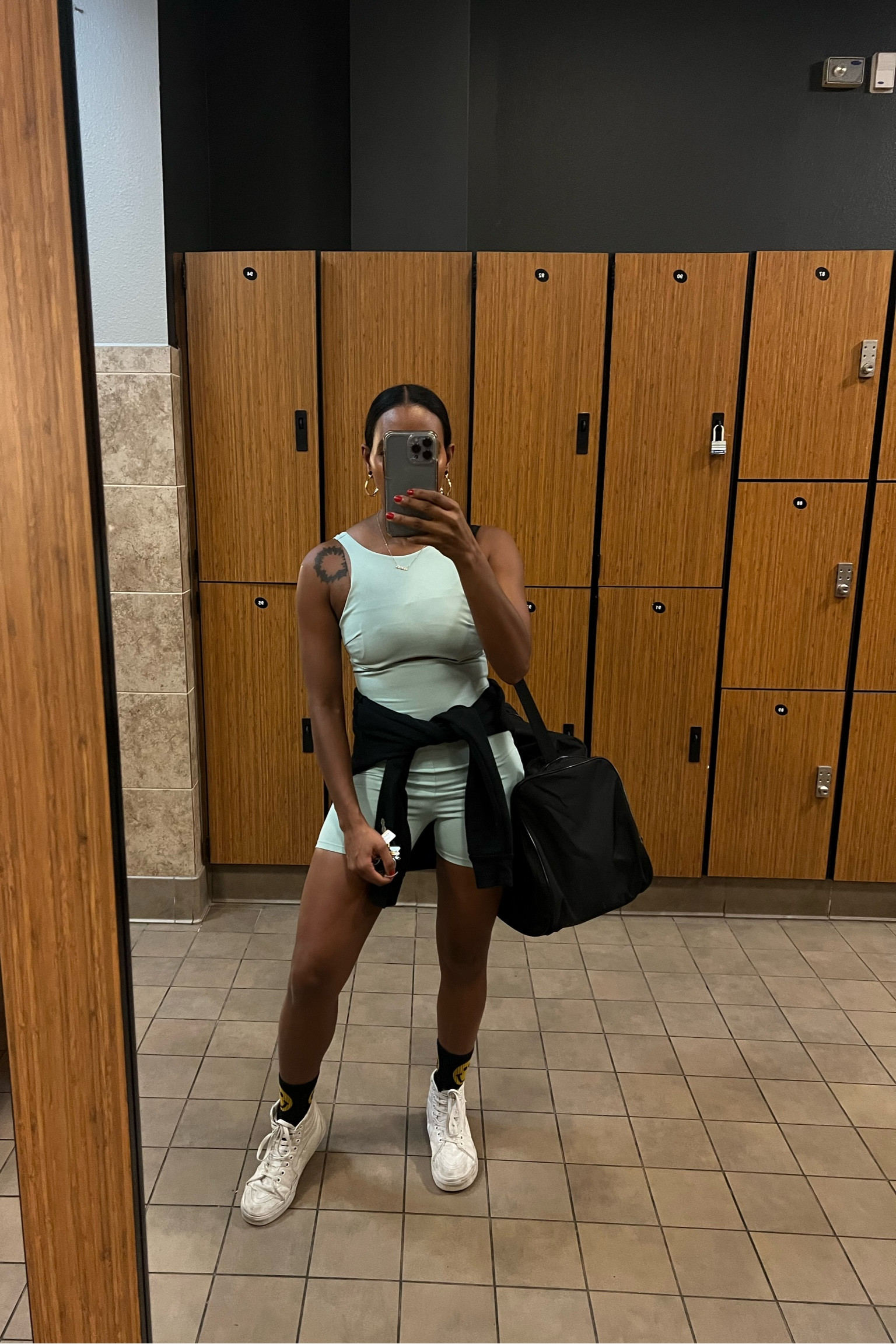 The classic Latina “clean girl” girl. Hoops, a cut out romper, and a sleek bun 🔥

#LTKCyberweek #LTKSeasonal #LTKfit