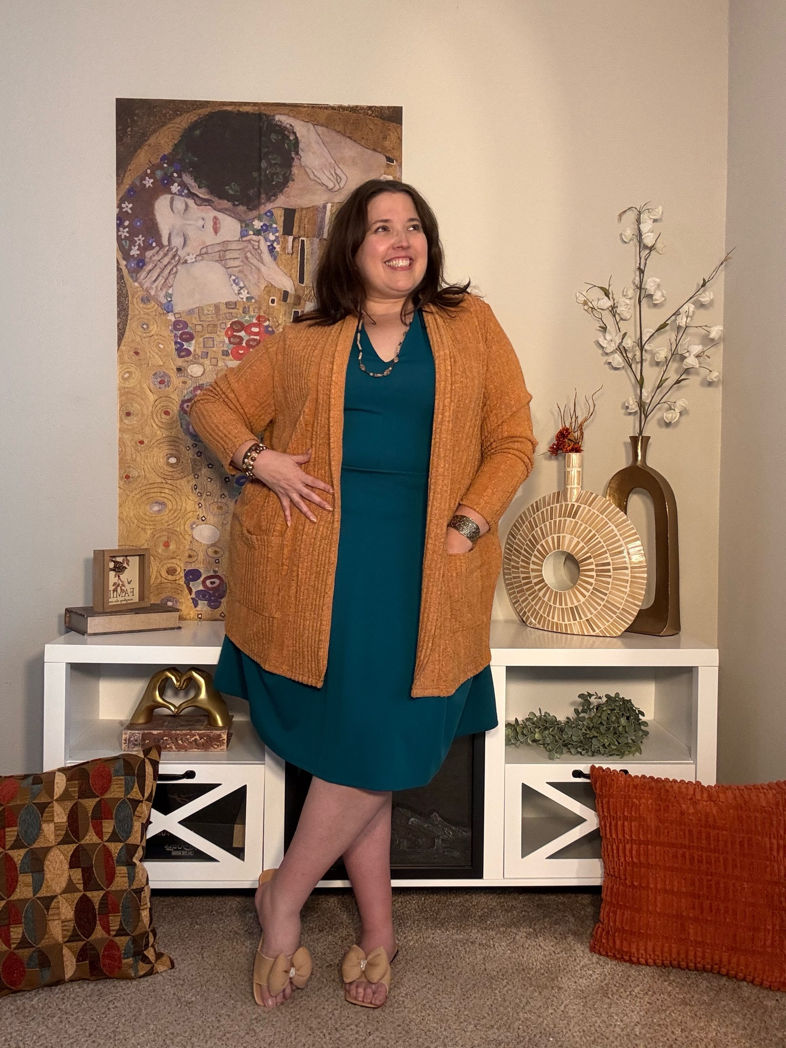🍂 Easy Plus Size Fall Outfit Idea 🍂

The perfect cozy layer for fall! This long cardigan is an easy way to dress up a simple outfit while keeping it comfortable and wearable. I love the warm autumn color and longer length for creating an effortless layered look. Pair it with a dress like I did here, or style it with jeans, leggings, or trousers for an easy everyday outfit.

If you’re looking for plus size fall fashion, cozy cardigan outfits, fall layering pieces, or stylish fashion over 40, this is such a versatile piece to add to your wardrobe. 🧡

#LTKPlusSize #LTKOver40 #LTKootd #LTKPlusSize #LTKWorkwear #LTKSeasonal