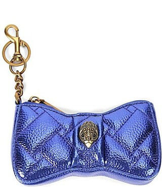 Kurt Geiger London Kensington Metallic Novelty Bow Bag Charm - Blue | Dillard's