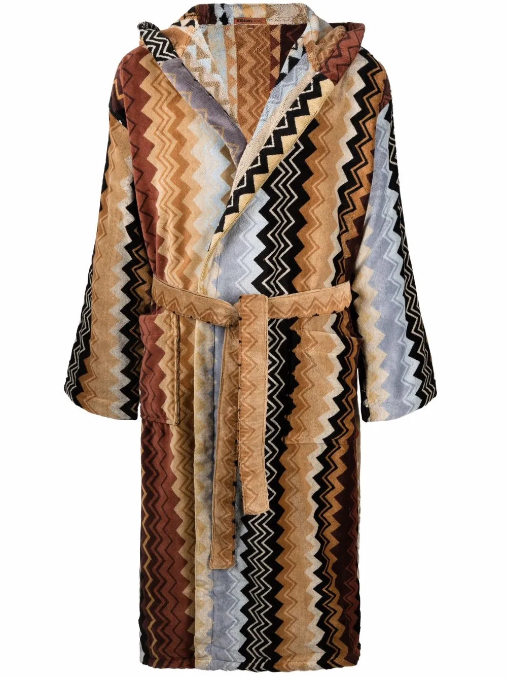 Missoni HomeGiacomo belted hooded bathrobe | Farfetch Global