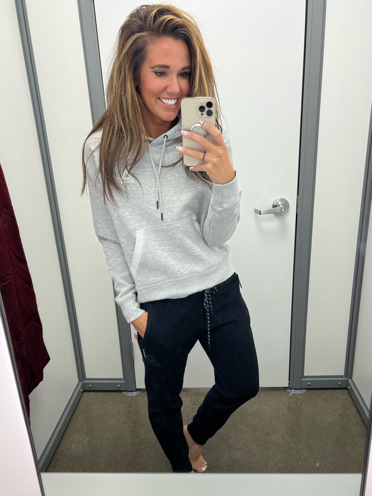 Wearing a small in hoodie and joggers 