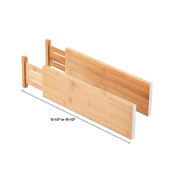 Bamboo Deep Drawer Organizers Pkg/2 | The Container Store