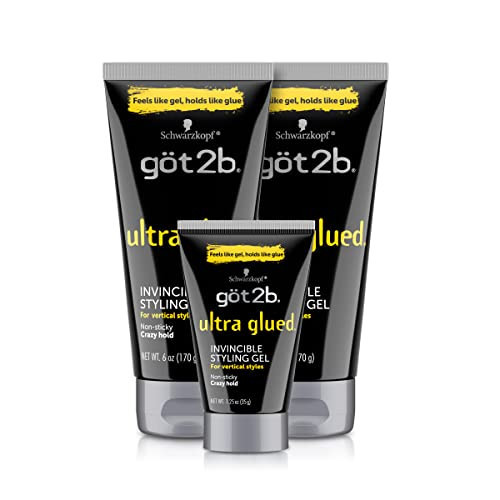 Got2B Glued Styling Spiking Hair Gel 2 - 6 oz tubes + 1 Travel 1.25 oz tube | Amazon (US)
