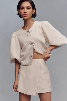 Dolan Left Coast Tweed Wrap Skort | Anthropologie (US)