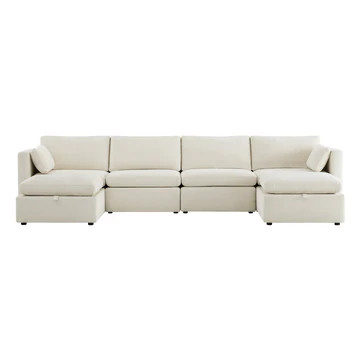Delaney 6-Seat U-Shaped Sectional | Spacious & Comfy | Chita