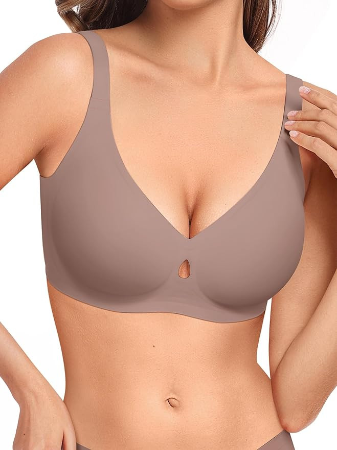 Wireless Bras for Women No Underwire Seamless Push Up Full Coverage Supportive Womens Bralettes E... | Amazon (US)