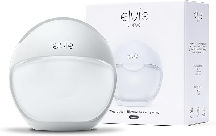 Elvie Curve - Manual Wearable Breast Pump - Hands-Free, Kick-Proof, Portable Silicone Pump that C... | Amazon (US)