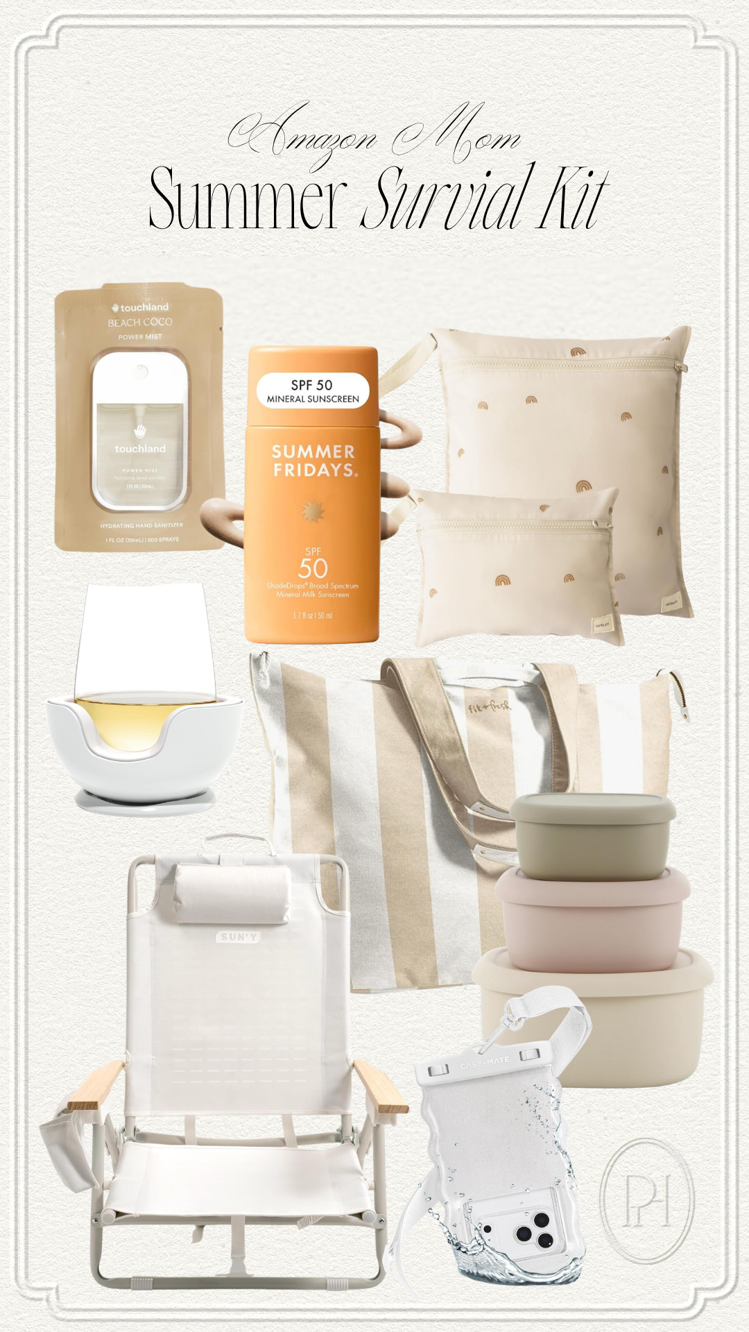 Amazon finds for the mom's summer survival kit!

beach chair, lawn chair, soft cooler, silicone snack boxes, food storage containers, summer picnic, waterproof phone case, waterproof phone holder, phone lanyard, hand sanitizer, sunscreen, facial sunscreen, wet dry bags, chilled wine glass, beach cooler 

 #LTKmomlife #LTKSwim #LTKTravel