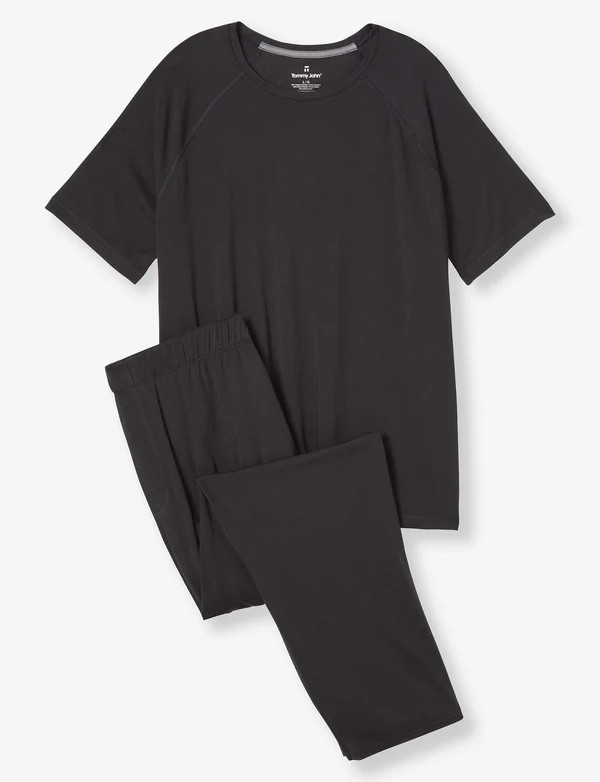 Essential Short Sleeve Tee and Pant Pajama Set | Tommy John