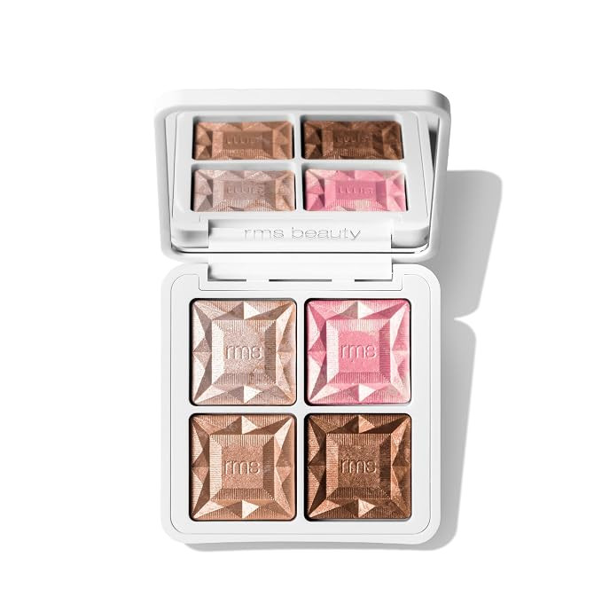 RMS Beauty ReDimension Daily Glow Palette, Talc-Free Face Highlighter | A talc-free, multi-use Ge... | Amazon (US)