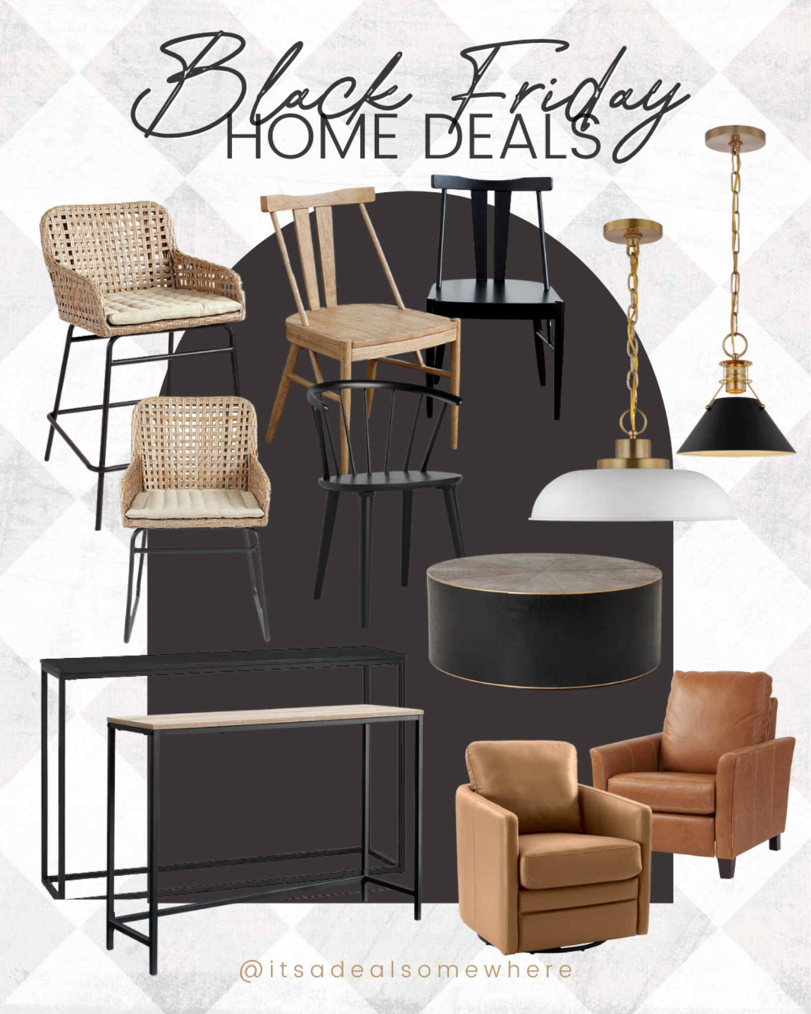 Black Friday furniture on sale, counter stools, barstools, woven chair, black Windsor dining chair, black dining chairs, kitchen pendants, island pendant, black console table, leather recliner chair

#LTKhome #LTKCyberweek #LTKsalealert