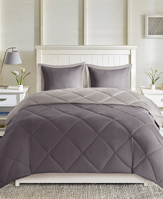 Larkspur Reversible 3-Pc. Comforter Set, King | Macy's