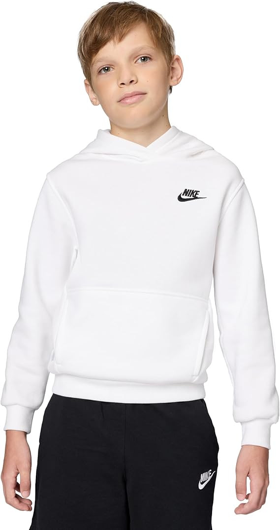 Nike Big Kids' Sportswear Club Fleece Pullover Hoodie | Amazon (US)