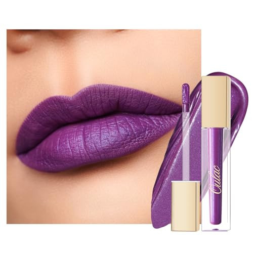 Oulac Matte Liquid Purple Lipstick for Women, Makeup Long Lasting High Impact Lip Color, Waterproof, Creamy Formula Lip stick with Vitamin E, Vegan & Cruelty-Free, 4.5ml (MS04) | Amazon (US)