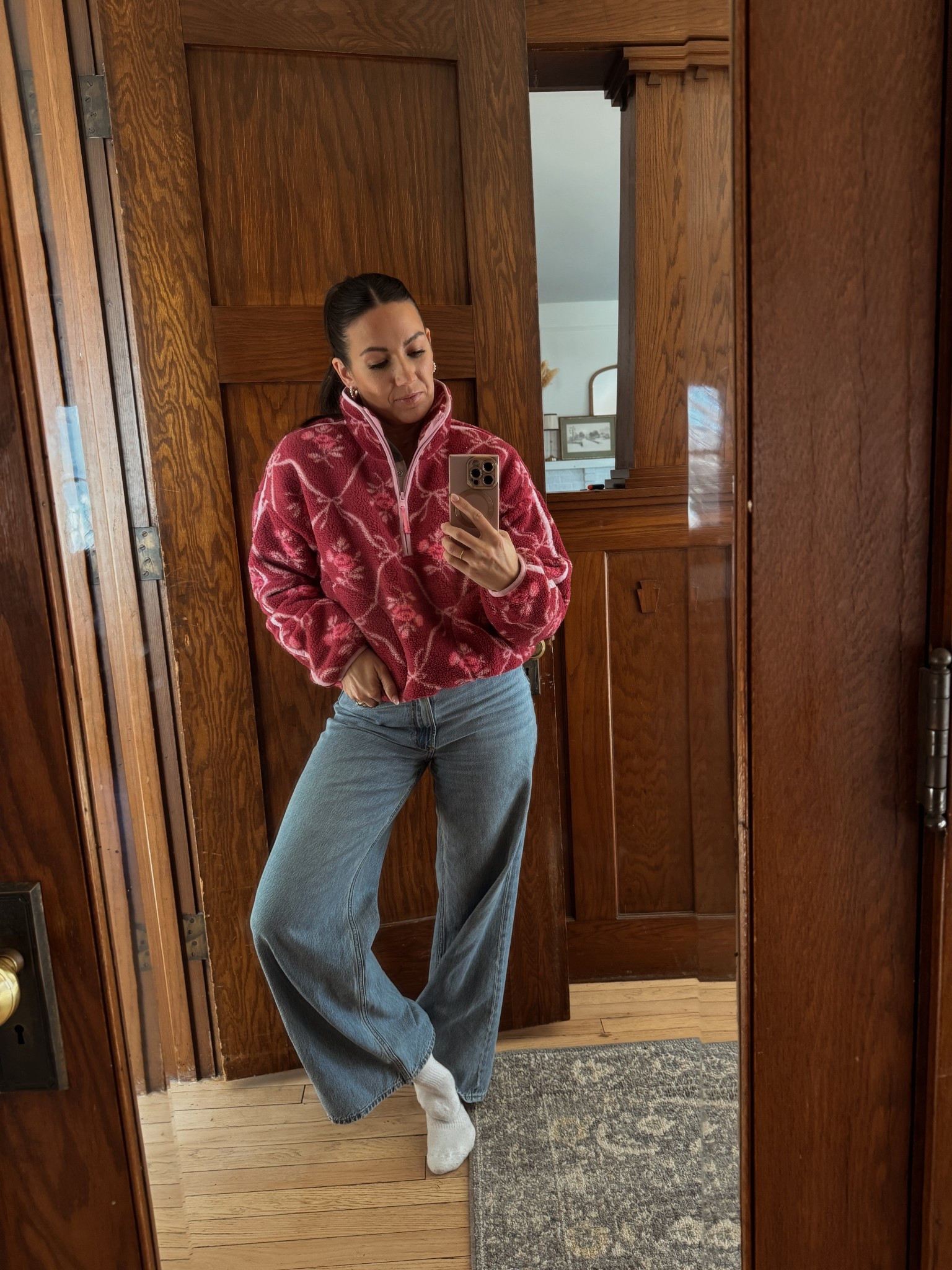 Plush and warm quarter zip pullover that is perfect for this time of year! Loving all the pink and fuchsia colors right now (even tho the colors are not my normal colors 😜 trying to get out of my Comfort zone!)   

#LTKValentine #LTKootd