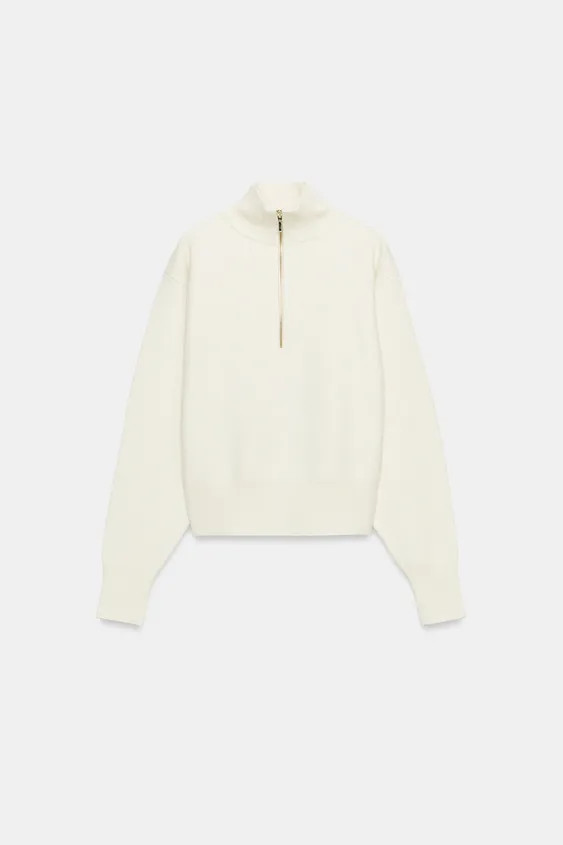 HIGH NECK KNIT JUMPER | Zara DE