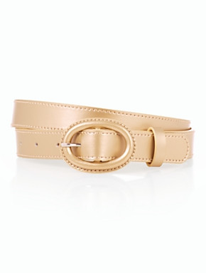 Metallic Leather Belt | Talbots