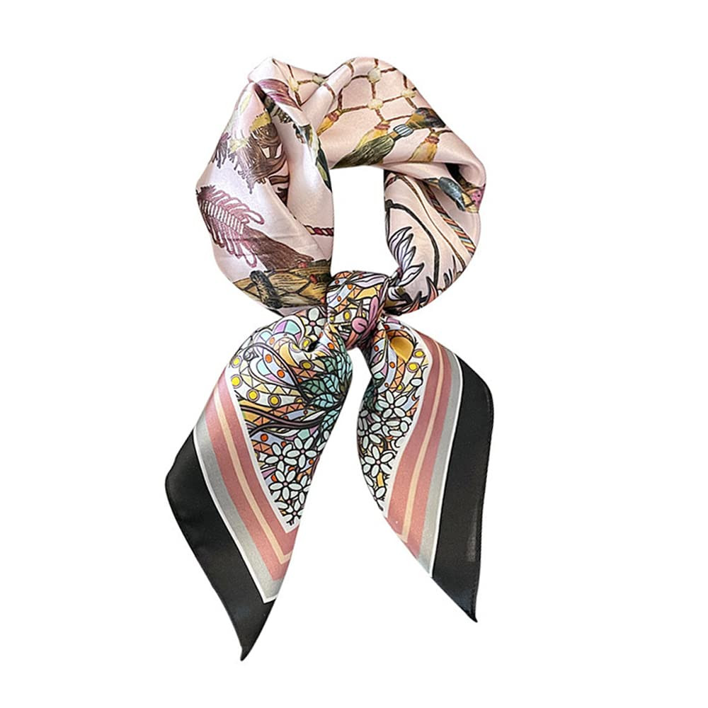 100% Pure Mulberry Silk Scarfs 26"x26" Square Scarf Women Neckerchief Headscarf hair scarf bandan... | Amazon (US)
