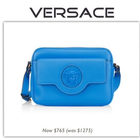 Versace crossbody bag on sale!! Reduce all the way to $765!! #designerbag #versace #giftversace #designerstyles #bluepurse #bluecrossbody #labordaysale #purses #ltklaborday

#LTKitbag #LTKGiftGuide #LTKSale