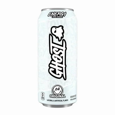 GHOST® ENERGY Zero Sugars Energy Drink, Original Flavor, 200mg Natural Caffeine, 16 fl oz, 12 Pack Cans | Walmart (US)