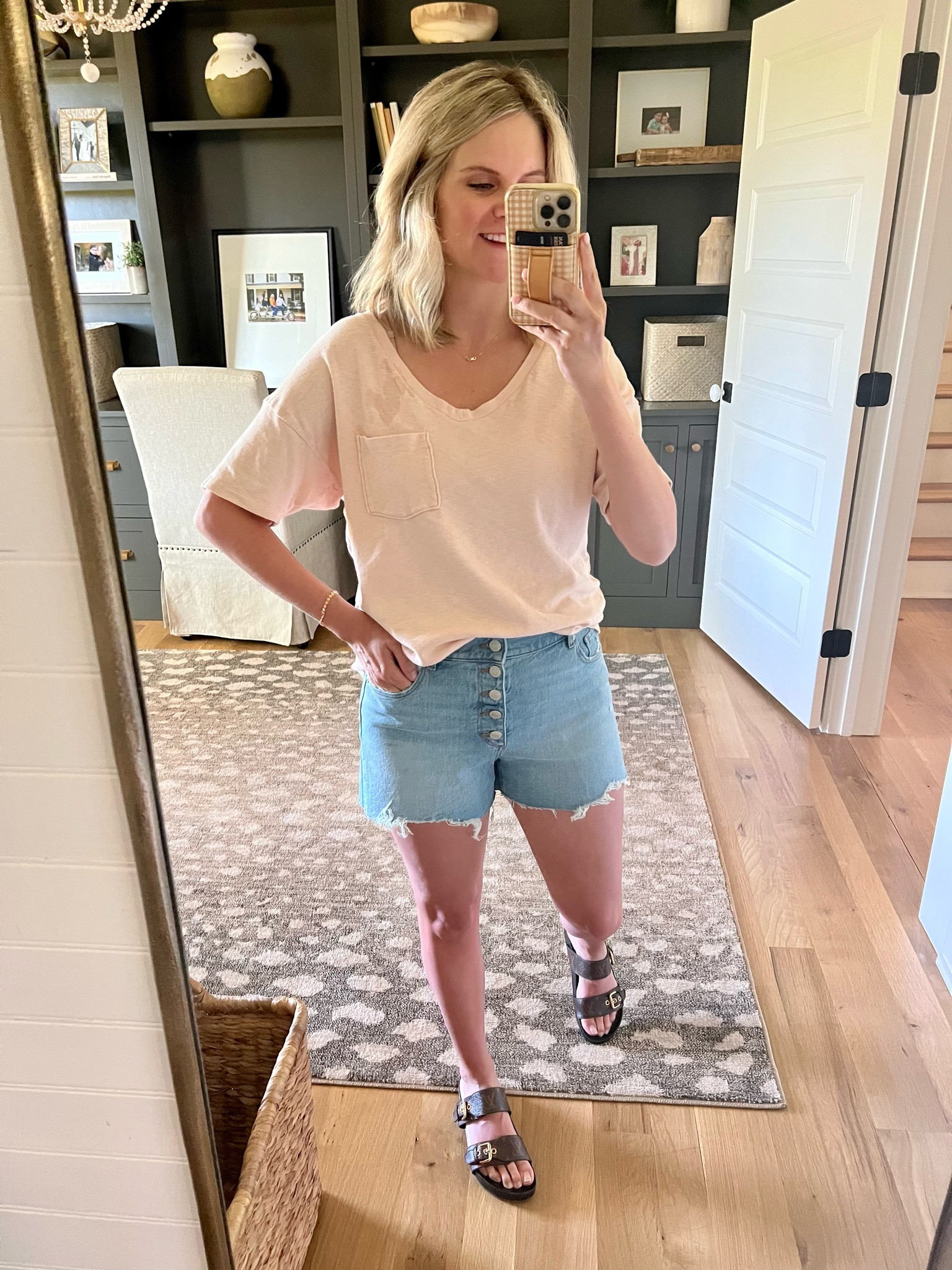 Shorts are TTS, love the button fly detail and lighter wash on these!
#loft #shorts #denim #summerstyle

#LTKstyletip #LTKsalealert #LTKSeasonal