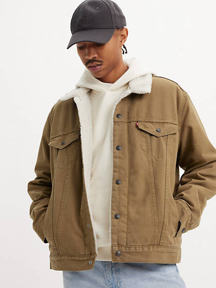 Levi's Canvas Sherpa Trucker Jacket - Men's S | Levi's US