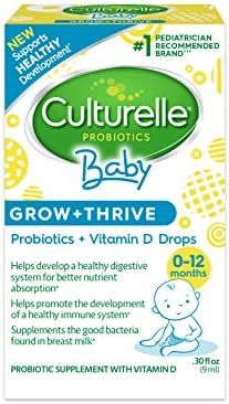 Culturelle Baby Grow + Thrive Probiotics + Vitamin D Drops - 400 IU - Helps Promote a Healthy Imm... | Amazon (US)