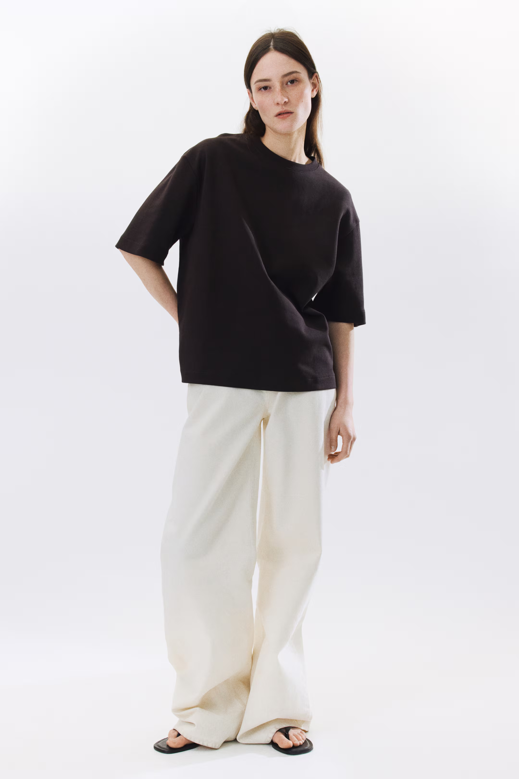 Boxy interlock T-shirt | H&M (UK, MY, IN, SG, PH, TW, HK)