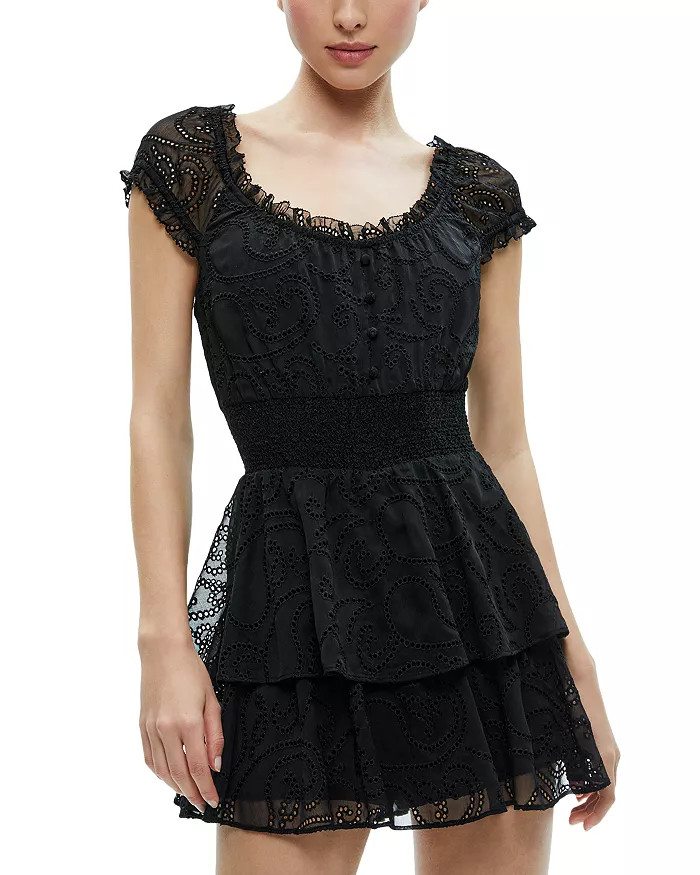 Gracie Ruffle Eyelet Romper | Bloomingdale's (US)