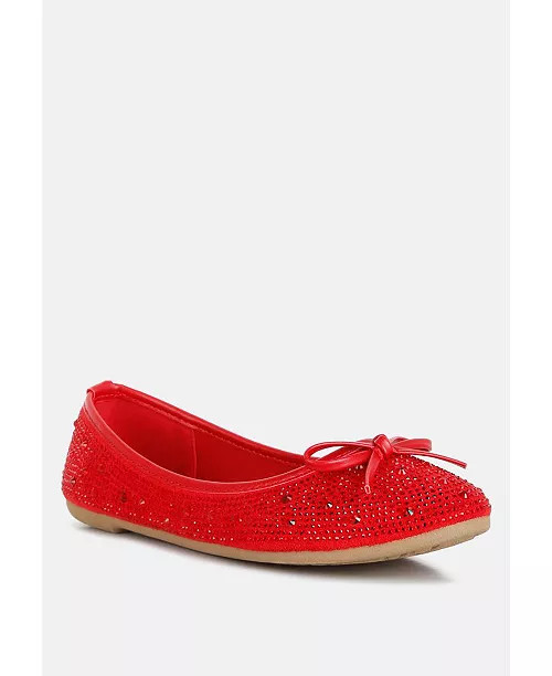 Womens hosana rhinestones and stud embellished ballet flats | Macy's