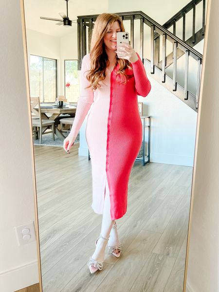 Love this two tone pink dress from amazon. Super cute for Valentine’s Day! Wearing size large. Amazon dress. Valentine’s Day dress. Valentine’s Day outfit. 

#LTKSeasonal #LTKstyletip #LTKunder50