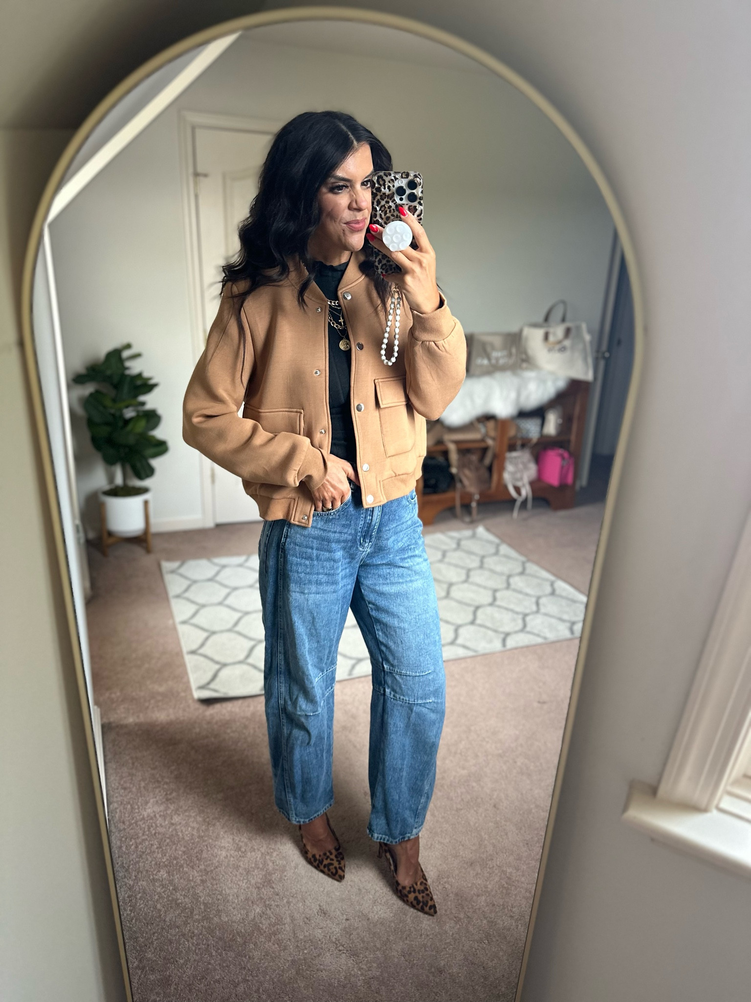 Great bomber jacket! I’m in a small in the jacket, top and jeans!

#LTKSeasonal #LTKFindsUnder100