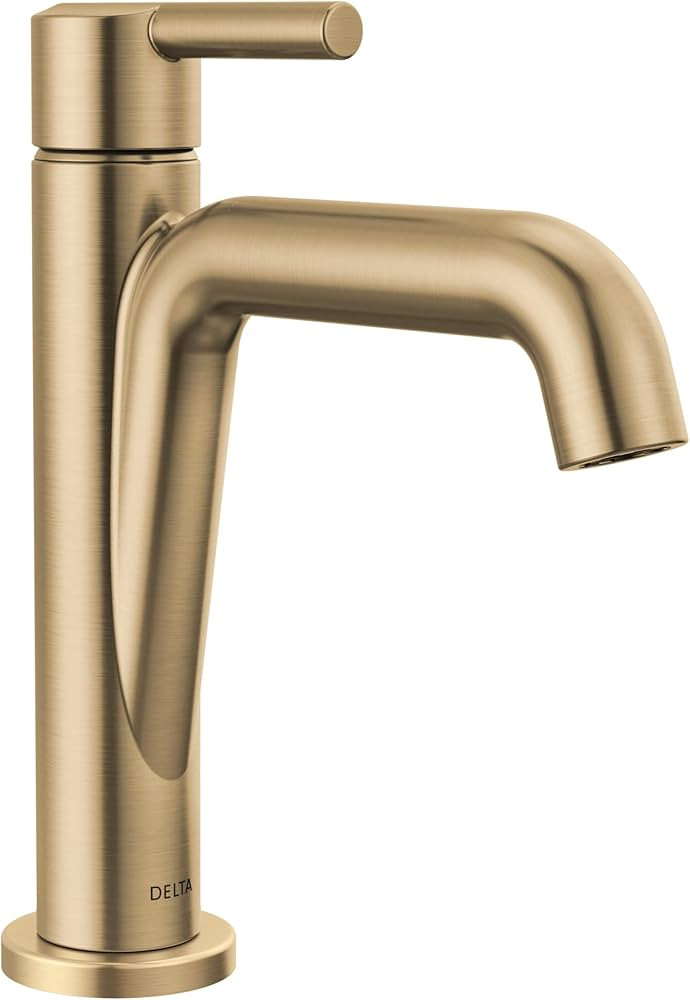 Delta Faucet Nicoli Gold Bathroom Faucet, Single Hole Bathroom Sink Faucet, Single Handle Bathroo... | Amazon (US)