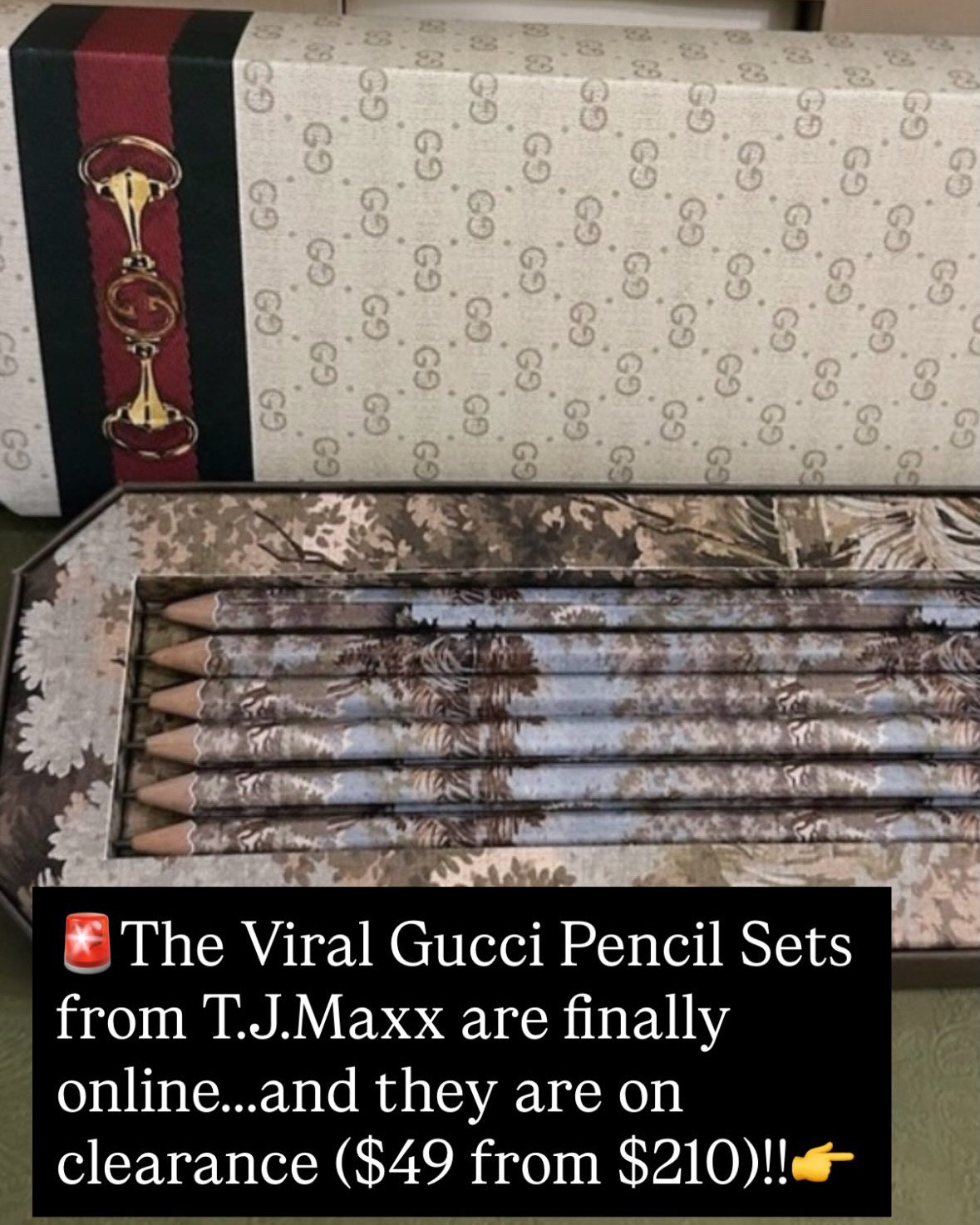 ✨Like this to keep seeing Designer Sale updates in your feed!

✏️The Viral Gucci Pencil Sets are finally online, and they are on clearance for $49 from $210 (come with the box and cards)! 

These are a great gift, especially an end of year gift for a teacher!

Link attached!👇

✨Follow for Designer Finds for less!

#luxuryfashion 
#highendfashion 
#designerdeals 
#luxuryshopping 
#fashioninvesting

#LTKdayinmylife #LTKselfcare #LTKmomlife