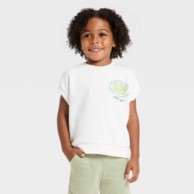 Grayson Mini Toddler Boys' French Terry Surf T-Shirt - White 3T | Target
