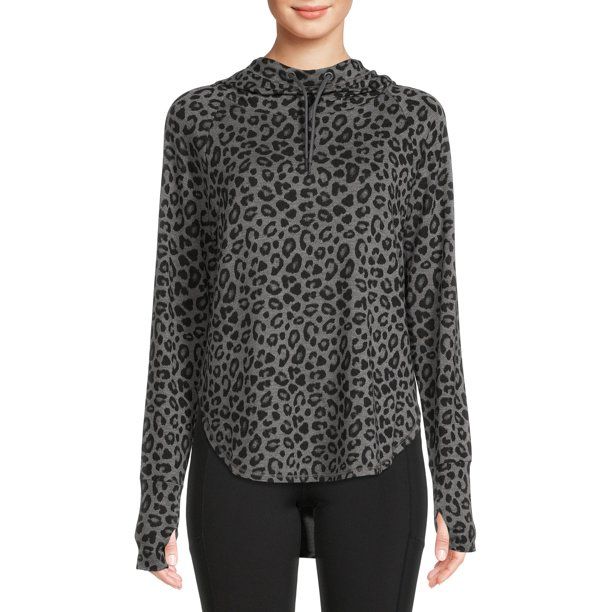 Athletic Works Women's Mock Neck Hoodie - Walmart.com | Walmart (US)