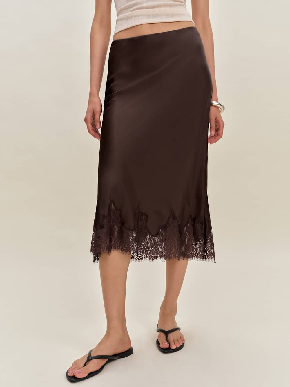 Carolina Silk Skirt | Reformation (Global)