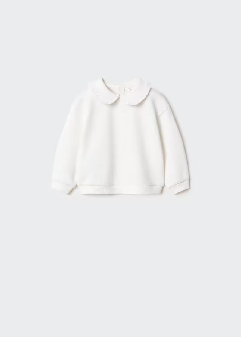 Baby doll neck sweatshirt -  Girls | Mango Kids USA | MANGO (US)