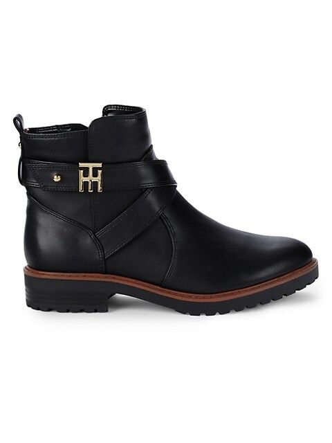 Tommy Hilfiger Federik Faux Leather Booties on SALE | Saks OFF 5TH | Saks Fifth Avenue OFF 5TH