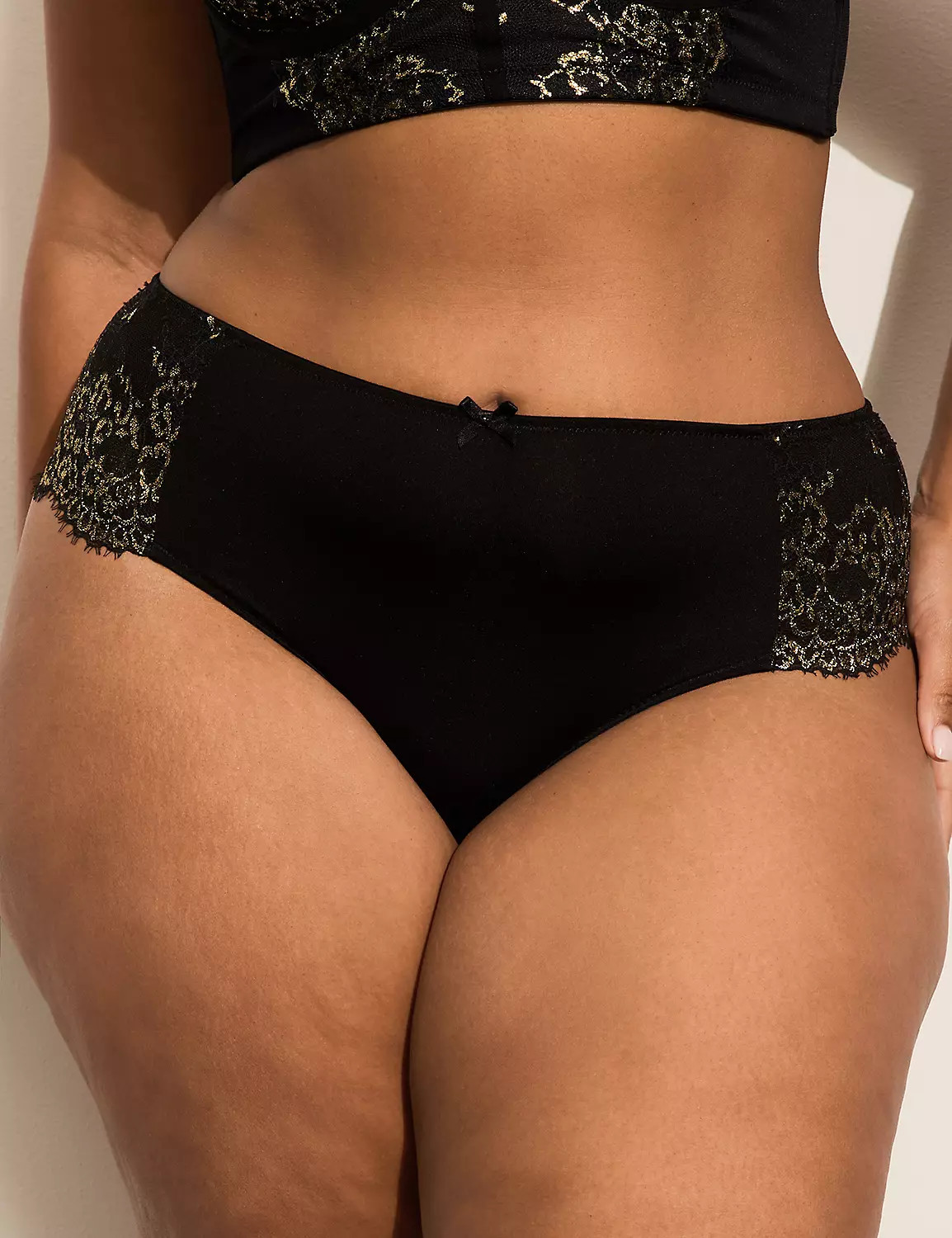 Shimmery-Lace Cheeky Panty | Lane Bryant (US)