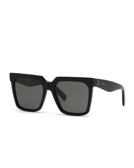 Celine Square Polarized Acetate Sunglasses | Bergdorf Goodman