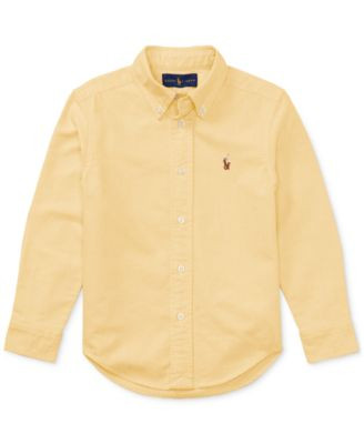 8-20 Boys' Embroidered Pony Logo Cotton Oxford Shirt | Macy's