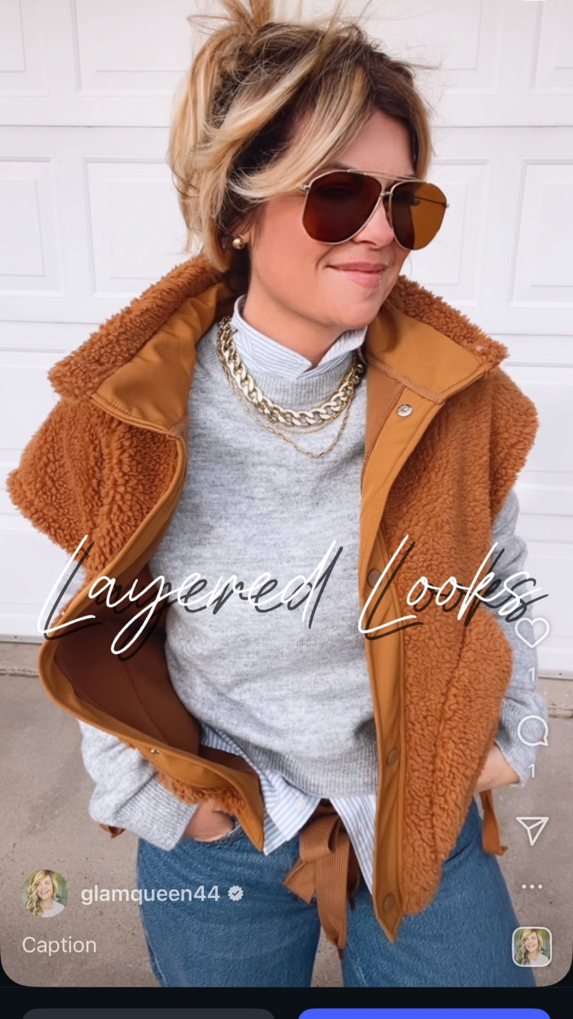 Winter fashion layered looks 
Gap collar 
Mock neck sweater 
Jeans 