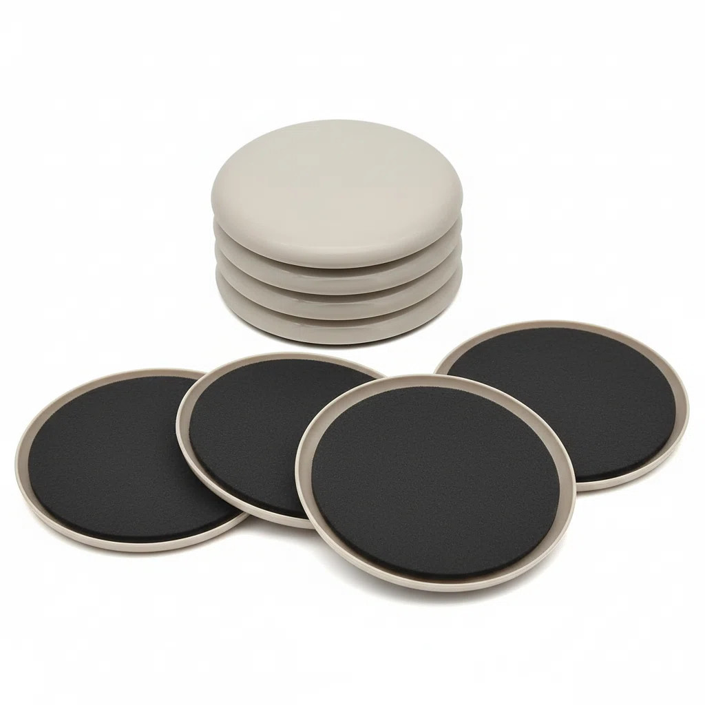 Furniture Sliders - 8 Pack, 3 1/2" Reusable Furniture Sliders for Carpet, Heavy-Duty Furniture Gl... | Wayfair North America