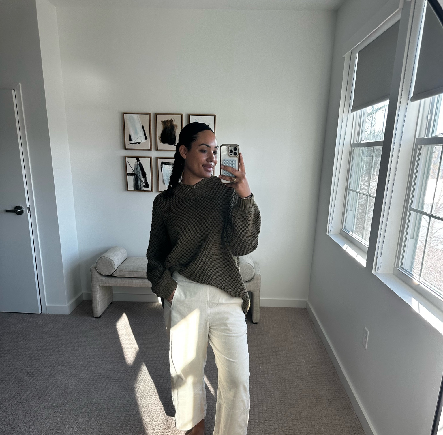 Winter outfit - loving this oversized sweater and pull on pants 

#LTKCyberWeek #LTKStyleTip #LTKSeasonal