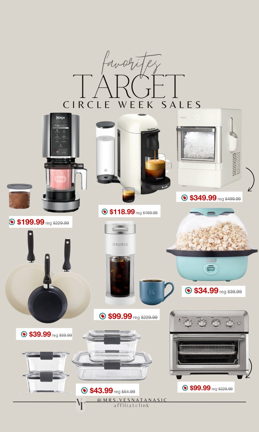 Target Circle Week sale is here and so many kitchen and small appliances are on sale! I have been eyeing this nugget ice maker! @target @targetstyle #target #targetstyle #targethome #kitchrn #smallappliances #targetcircleweek 

#LTKStyleTip #LTKHome #LTKSaleAlert