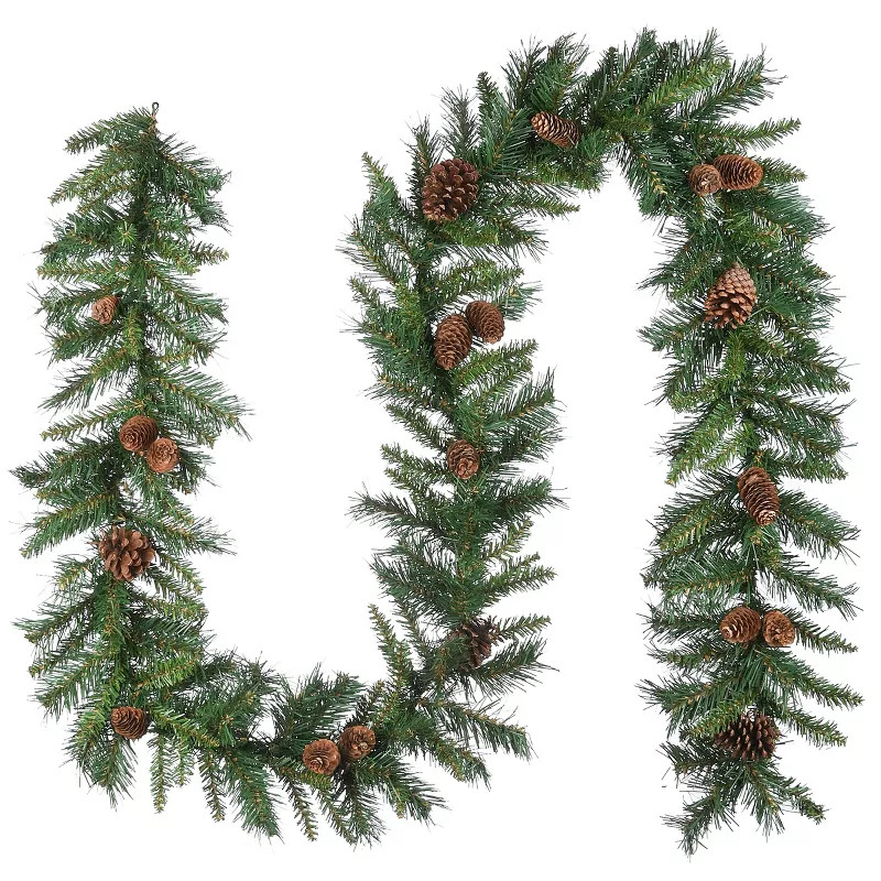 National Tree Company Artificial Christmas Garland, Green, Evergreen, Decorated With Pine Cones, ... | Target