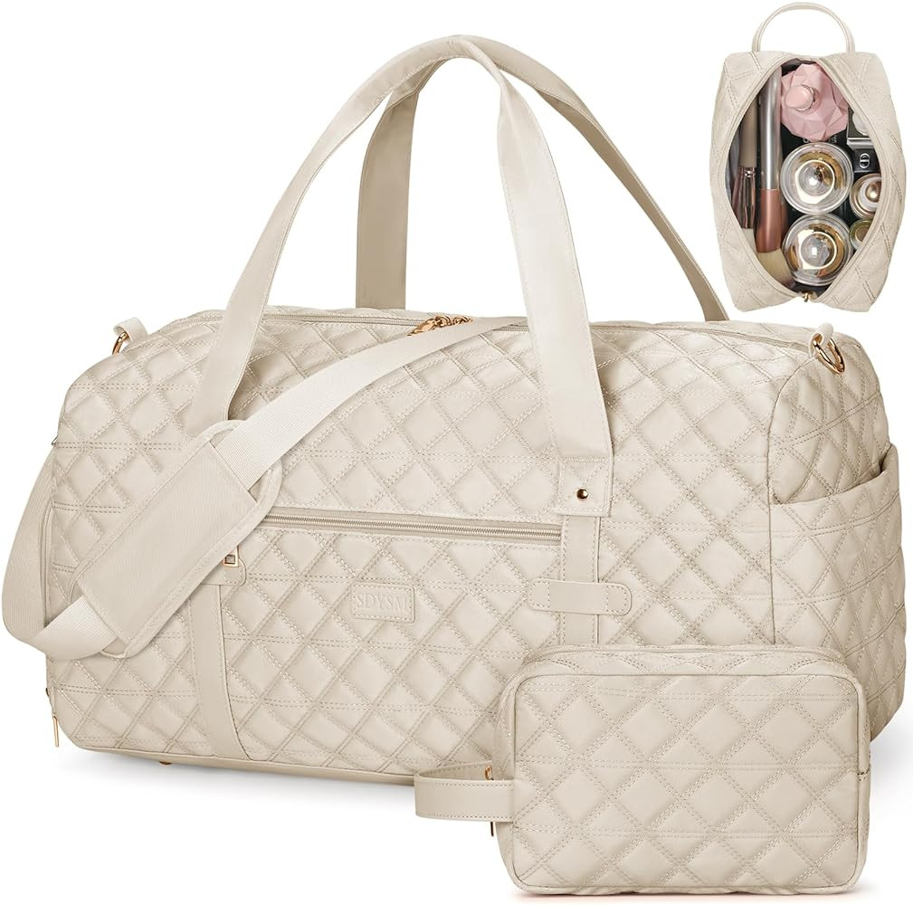 Gym Duffle Bag, Travel Duffle Bag for Women, Weekender Bag with Wet Pocket & Shoe Compartment Lar... | Amazon (CA)