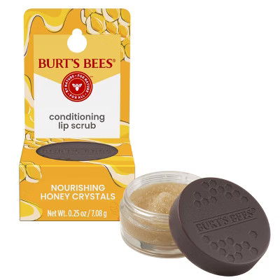 Burt's Bees Natural Conditioning Lip Scrub with Exfoliating Honey Crystals - 0.25oz | Target